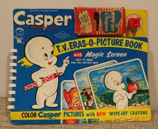 VINTAGE HASBRO CASPER the FRIENDLY GHOST TV ERAS - O - PICTURE COMIC BOOK 1950s OLD 2