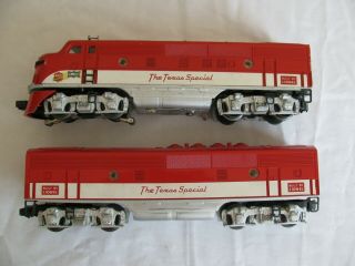 Vintage Lionel Trains Texas Special F3 AB Unit Diesel Locomotive Set 2245 EX 2
