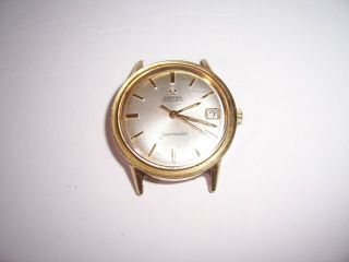Vintage Omega Automatic Seamaster Wrist Watch 14 K Gold Filled