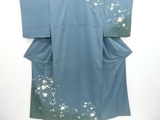3854272: Japanese Kimono Vintage Houmongi / Kinsai / Hand Painted / Flower Circl