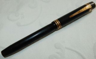 ANTIQUE ONOTO DE LA RUE FOUNTAIN PEN No 5 14K GOLD MED FLEX NEAR - 140 mm 2