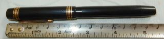 ANTIQUE ONOTO DE LA RUE FOUNTAIN PEN No 5 14K GOLD MED FLEX NEAR - 140 mm 6