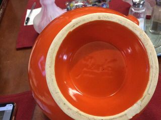 Rare Vintage Fiestaware Radioactive Red Orange Carafe Pitcher 6