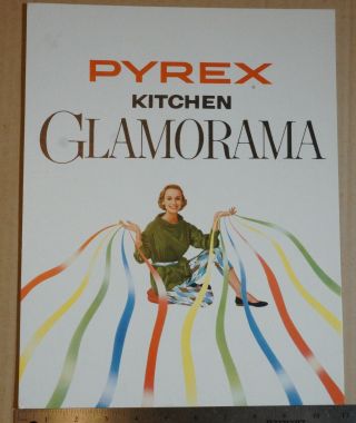 VTG PYREX Glass Dishes Glamorama Store Advertising Kit Primary Colors 5