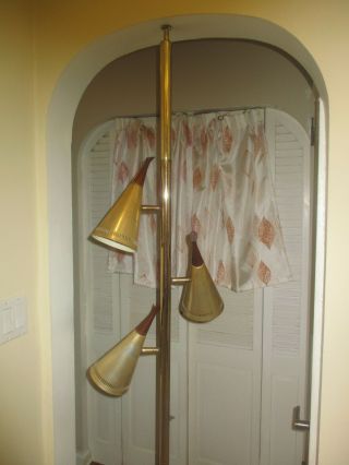 Vintage Mid - Century Pole Lamp