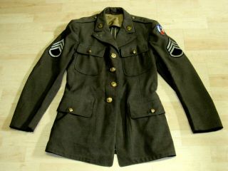 Vintage Wwii Us Army Air Corps 9th Air Force Patch Jacket Coat
