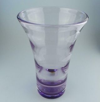 Whitefriars? Vintage Art Glass : large amethyst Vase probably C.  1957 3