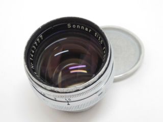 [ex,  ] Carl Zeiss Sonnar 50mm F1.  5 Made In Germany Vtg Lens From Jp