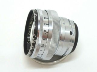 [EX,  ] Carl Zeiss Sonnar 50mm f1.  5 made in Germany VTG lens from JP 5