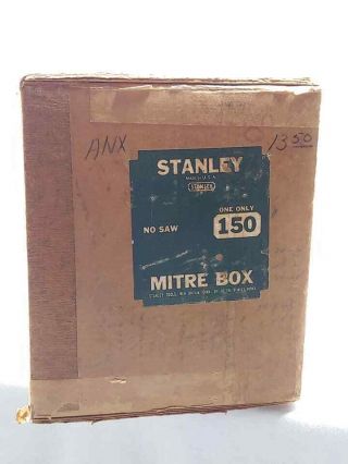 Vintage Stanley No 150 Cast Iron Miter Box Tool No Saw Shapleigh 8