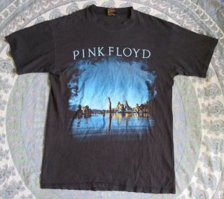 Vintage Pink Floyd Wish You Were Here T - Shirt V Brockum L 1992 90s Rock Psych
