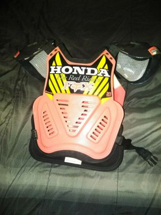 Vintage Fox Roost 2 Honda Red Riders Chest Protector