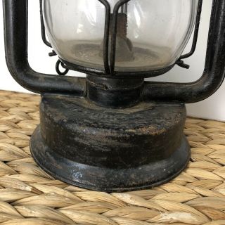 Vintage Dietz Oil Lamp Black Patina Farmhouse Antique Decor 2