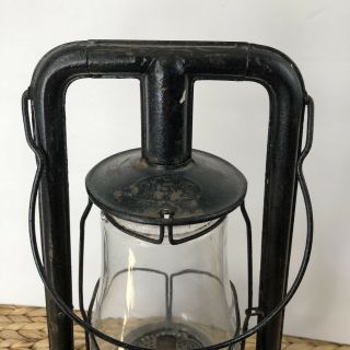 Vintage Dietz Oil Lamp Black Patina Farmhouse Antique Decor 4