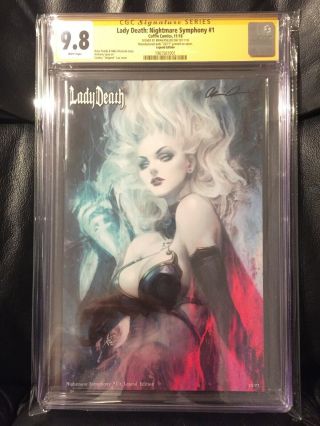 Lady Death Nightmare Symphony Artgerm Legend Edition Cgc Ss 9.  8 23/77 Rare