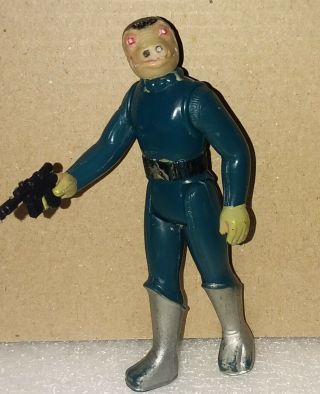 Vintage Star Wars Blue Snaggletooth Complete 1976 With Toe Dent Cantina