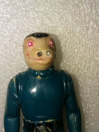 Vintage Star Wars Blue Snaggletooth Complete 1976 with Toe Dent Cantina 7