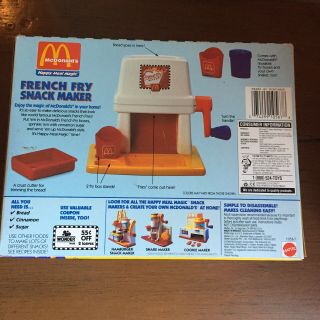 Vintage 1993 McDonald ' s French Fry Snack Maker Happy Meal Magic NIB 2