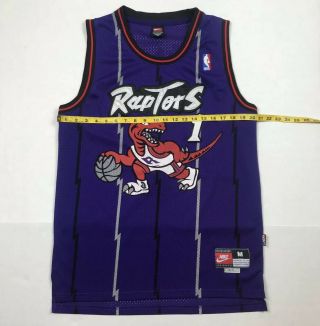 Vintage Toronto Raptors Tracy McGrady Jersey by Nike Embroidered Size M 8