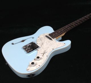 Starshine Top Quality F Hole Vintage Tl Custom Shop Electric Guitar Sky Blue
