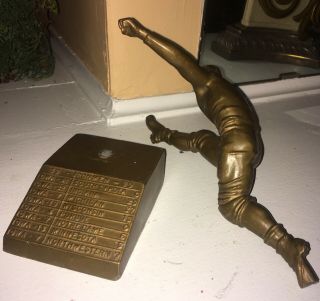 1939 Iowa Hawkeyes Ironmen Football Nile Kinnick Bronze Statue Very Rare