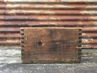 Rare Winchester Wood Crate Box 12 Gauge Repeater Early Large Dovetail 1800s