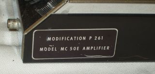 Vintage McIntosh MC50 Mono 50Watt Amplifiers 5