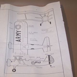 Vintage Aristo - Craft “Boeing PT - 17” Control Line Model Airplane Kit 2