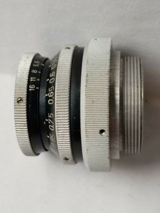 Voigtlander Heliar 1:1,  8 F=2.  5 Vintage lens C Mount 3