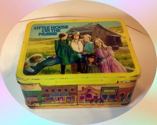 Vintage 1978 LITTLE HOUSE ON THE PRAIRIE Metal LUNCH BOX and THERMOS 4