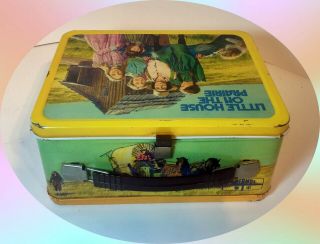 Vintage 1978 LITTLE HOUSE ON THE PRAIRIE Metal LUNCH BOX and THERMOS 5
