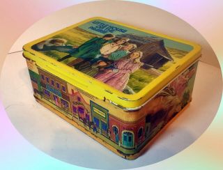 Vintage 1978 LITTLE HOUSE ON THE PRAIRIE Metal LUNCH BOX and THERMOS 6