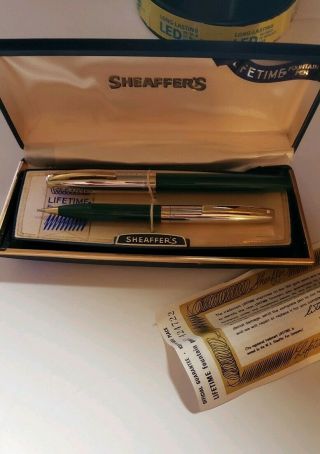 Vintage Sheaffer Snorkel 14K Nib Rare and Complete Pen & Pencil Set 2