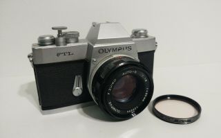 Rare Vintage Olympus Ftl With M42 Zuiko 1.  8 50mm Auto - S Lens Japan Camera