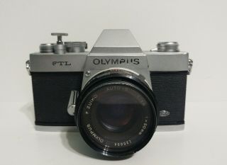 Rare Vintage Olympus FTL with M42 Zuiko 1.  8 50mm Auto - S Lens Japan Camera 4