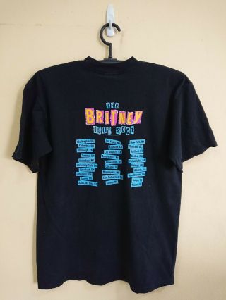 Vintage 2001 Britney Spears the Britney Tour 2001 T - shirt 2