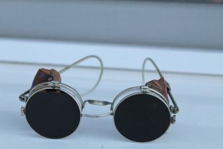 Rare Antique Vintage German Wwii Glasses With Lens And Solar