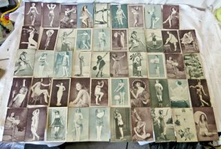 (49) Women Postcards & Arcade Cards Pin - Up Girls Vintage Swimsuits Risque