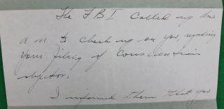 1942 War Department Conscientious Objector Letter FBI 3