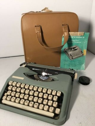 Vintage Empire Smith Corona Typewriter With Soft Case Made In England
