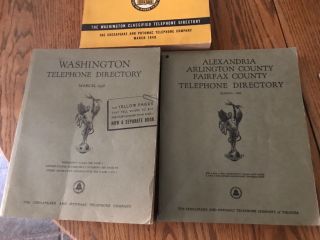 Vintage Telephone Books Washington,  D.  C.  1948 Plus Yellow Pages - Offers?