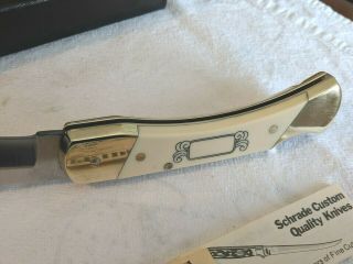 Very Rare Vintage Schrade USA SC507 Scrimshaw Bald Eagle - Limited Edition 4