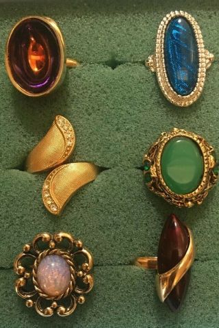 Twenty Six Vintage Sarah Coventry Rings 2