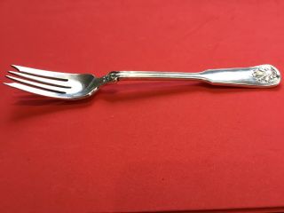 Shell And Thread By Tiffany And Co Sterling Silver Salad Fork 4 - Tine 6 3/4 " No M