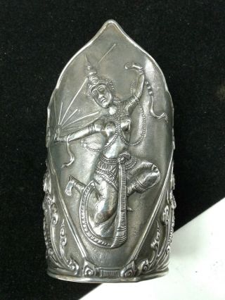 Vintage Siam Sterling Silver Cuff Bracelet 112 Grams