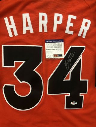 Bryce Harper Signed 2017 MLB All Star Game Jersey PSA/DNA 34 Phillies RARE 2