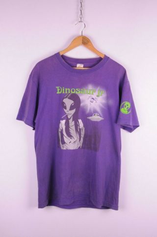 Vintage 90s Alien Workshop X Dinosaur Jr Usa Made T Shirt Size L