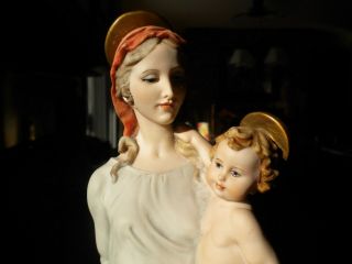 Giuseppe Armani Figurine Vintage Madonna And Christ Child Made In Italy