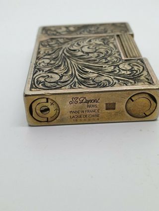 Lighter vintage St - Dupont 2 Line Gastby Authentic.  Engraving By Designer 6