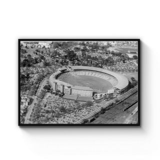 Melbourne Cricket Ground Vintage Photo Mcg Australia Print Poster A4 - B1 Framed
